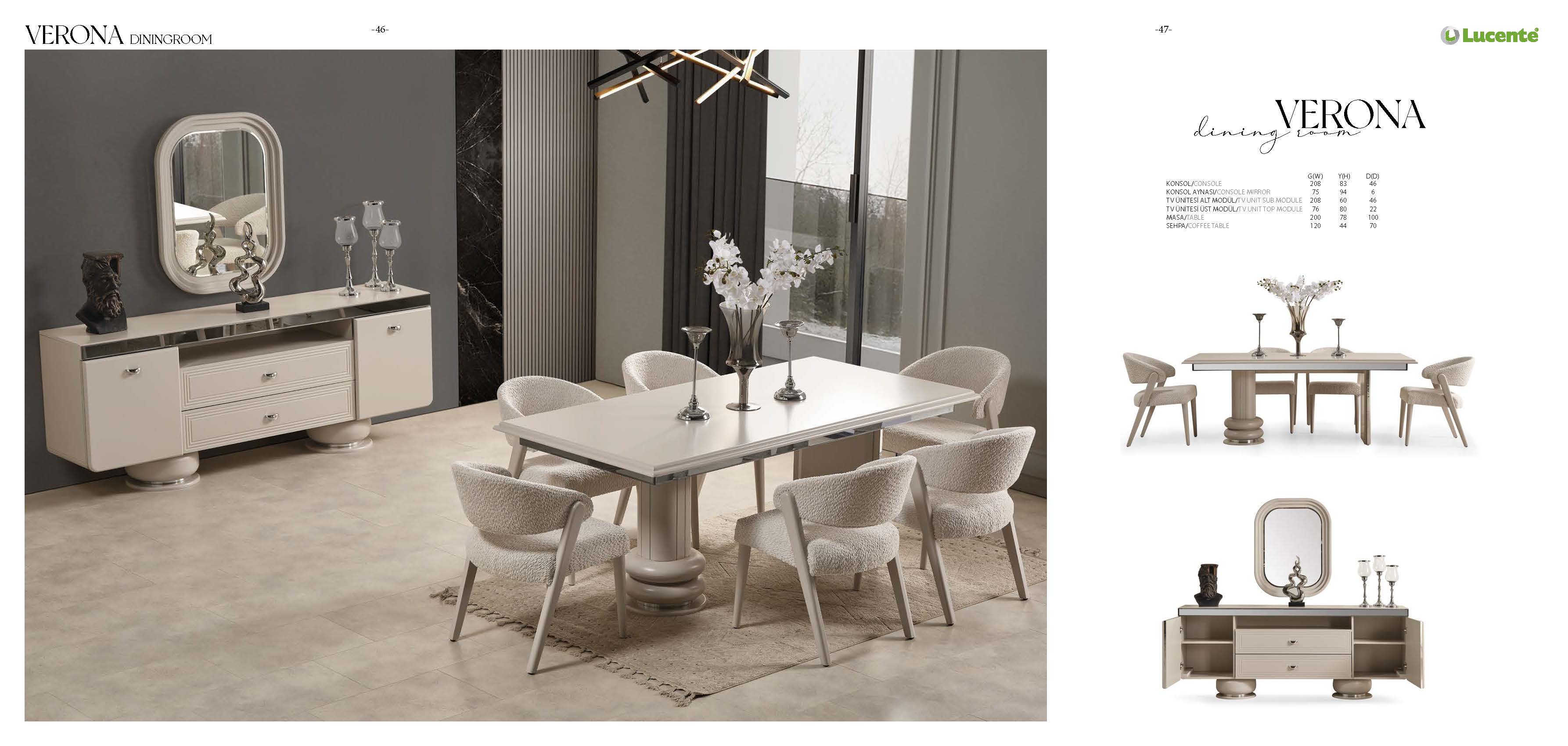 Lucente Verona Yemek Odası