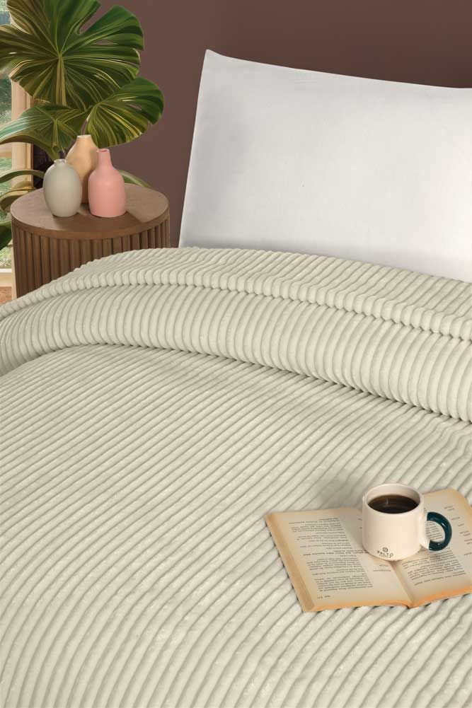 Luniva Wellsoft Battaniye - Ekru — fotoğraf 3