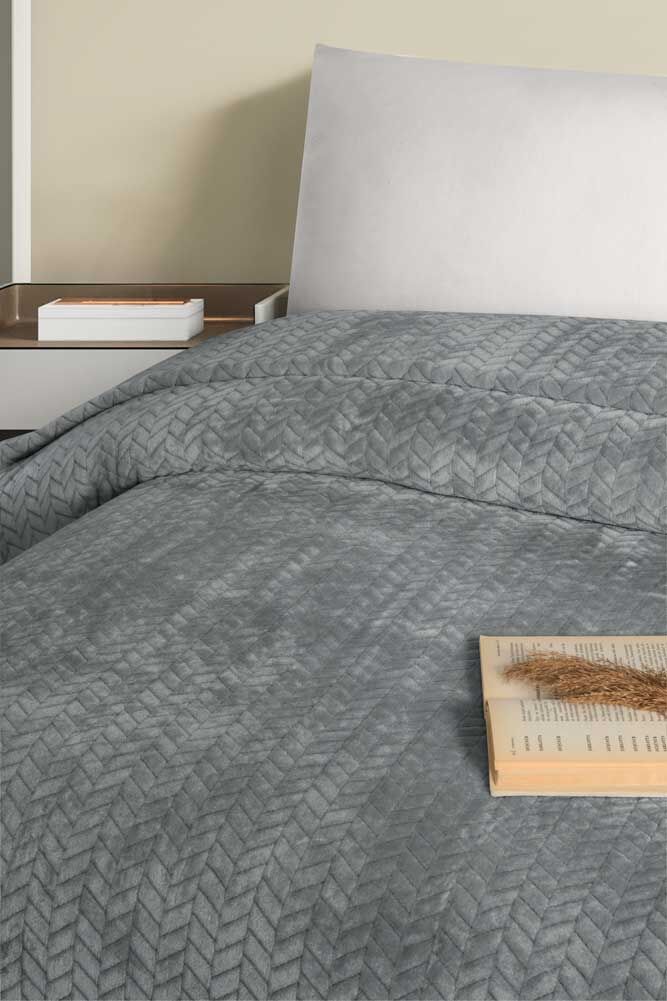 Varena Wellsoft Battaniye - Gri — fotoğraf 3